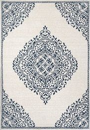 Dynamic Rugs HERA 3302-105 Ivory and Blue